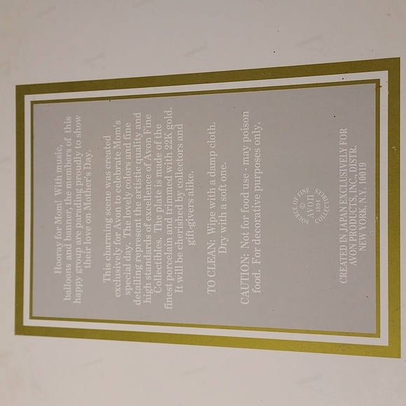 Vintage 1994 Avon Mother's Day Plate in Original Box - Picture 5 of 6